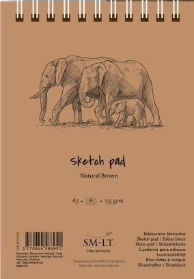 Bloc desen Sketch block Authentic Brown 80x135gr A4 - din categoria , recomandat pentru desen si activitati creative, pret avantajos in magazin online