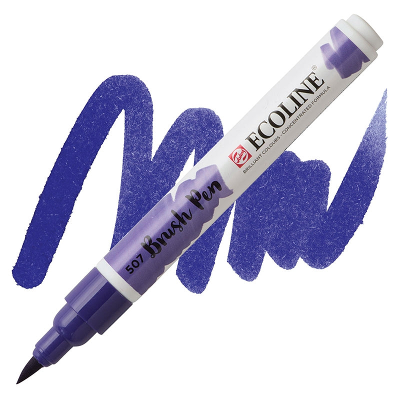 Carioci Ecoline Brush Pen - Blue violet - din categoria , util pentru elevi, studenti si profesori, calitate premium pentru rezultate excelente