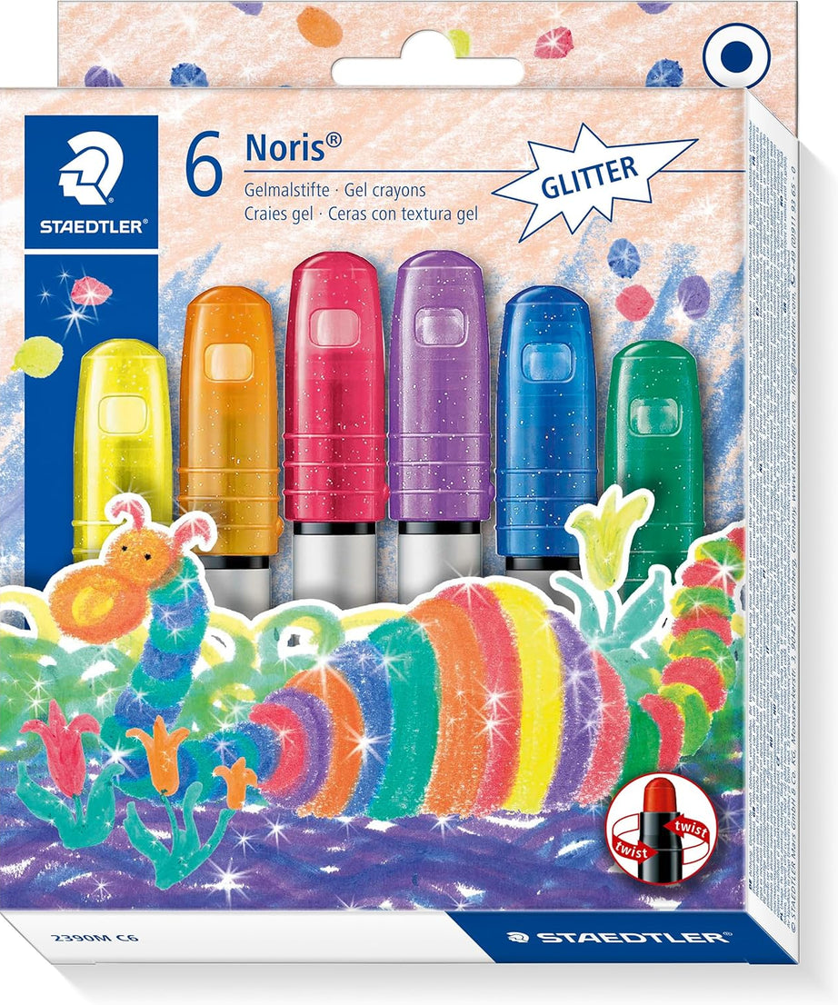 CREIOANE CU GEL NORIS GLITTER 6/SET