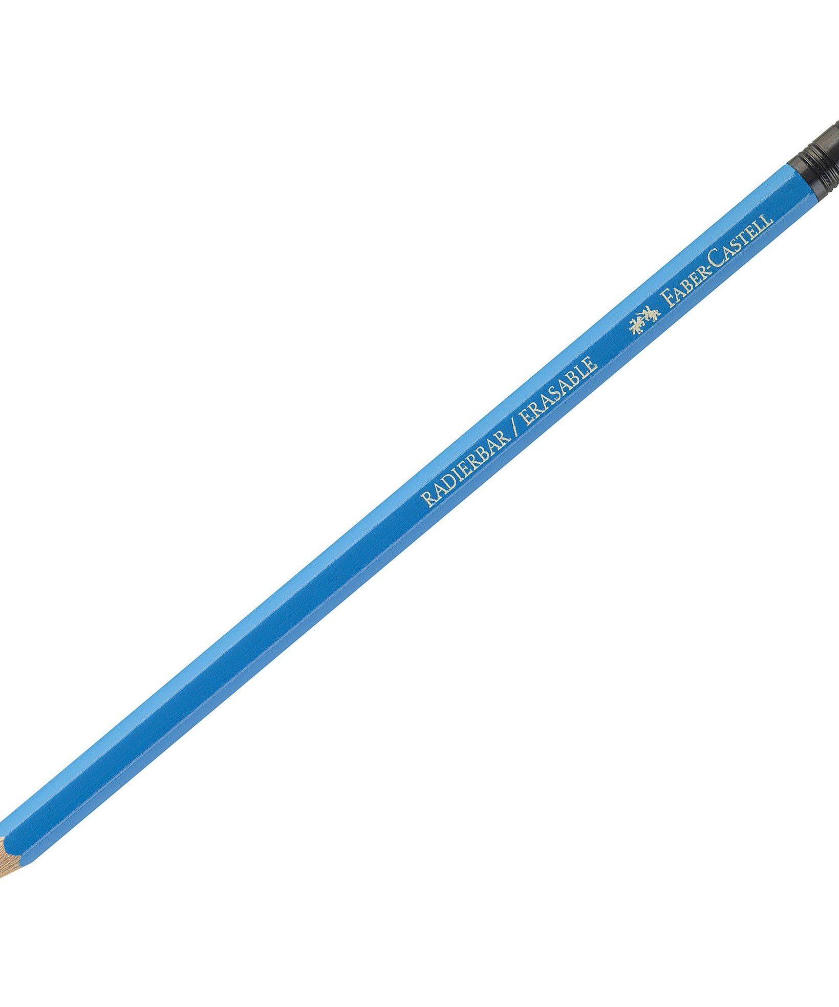 Creioane colorate set 12 culori cu guma eco Faber-Castell