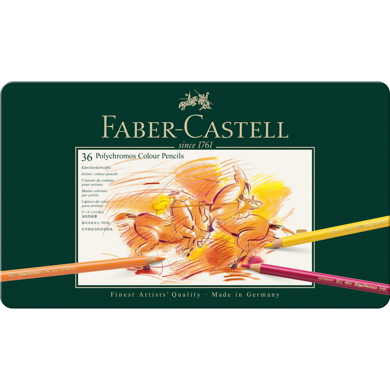 Creioane colorate set 36 culori Polychromos Faber-Castell