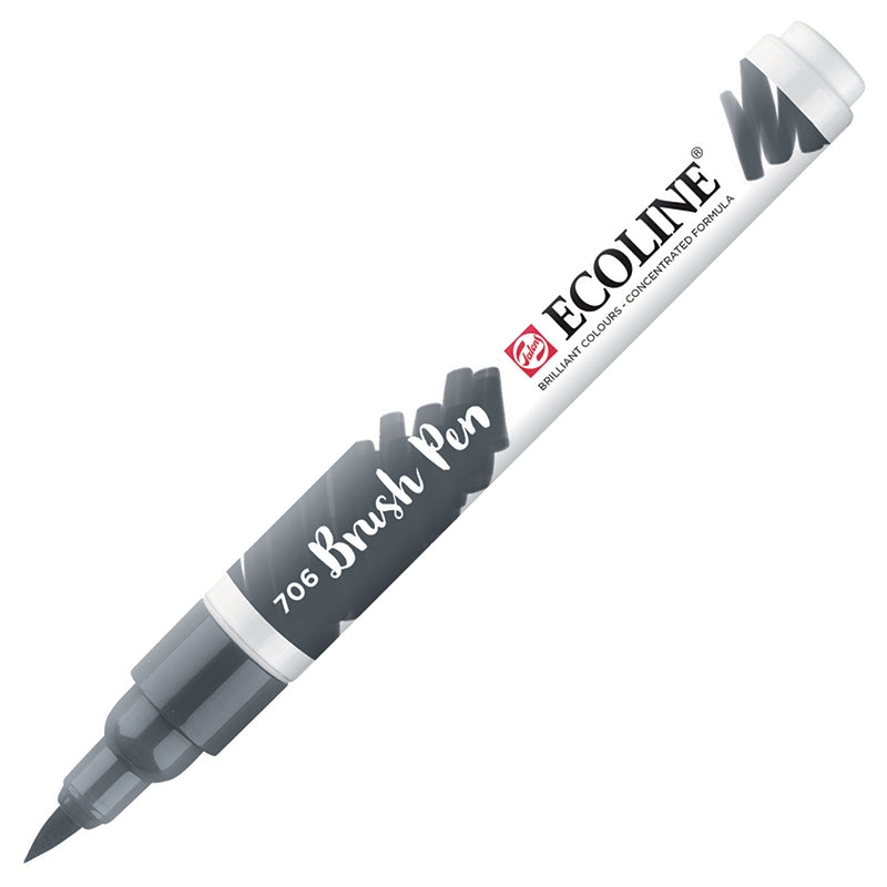 Carioci Ecoline Brush Pen - Warm grey - din categoria , recomandat pentru desen si activitati creative, produs original disponibil din stoc