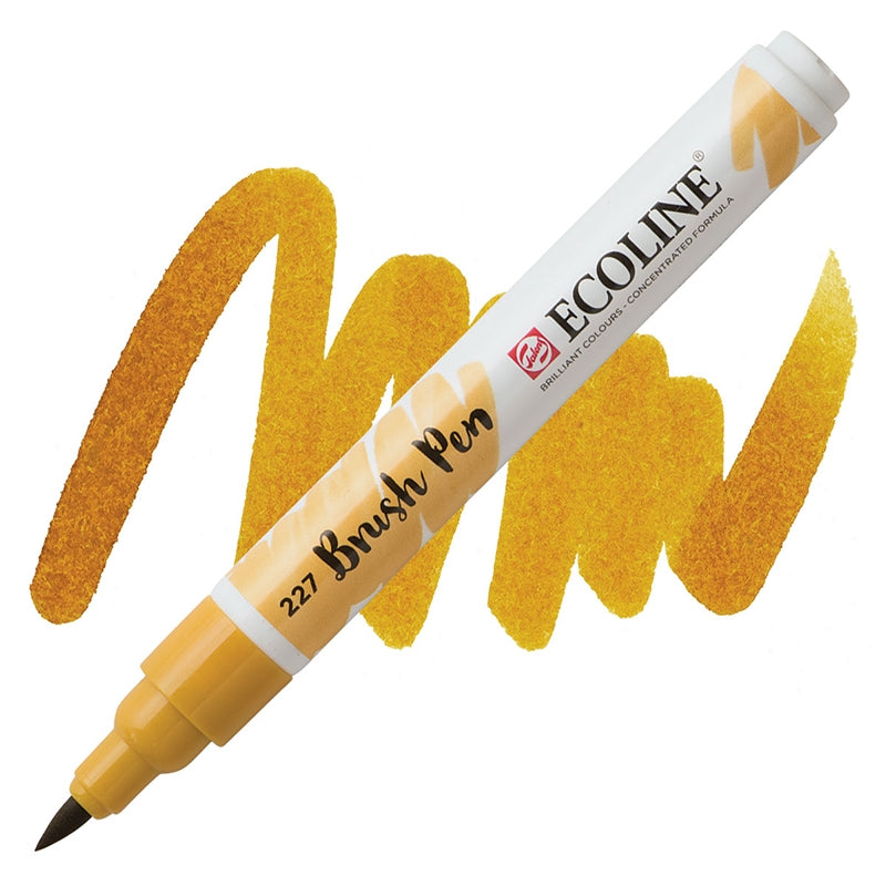 Carioci Ecoline Brush Pen - Gold ochre - din categoria , potrivit pentru uz profesional si hobby, calitate premium pentru rezultate excelente