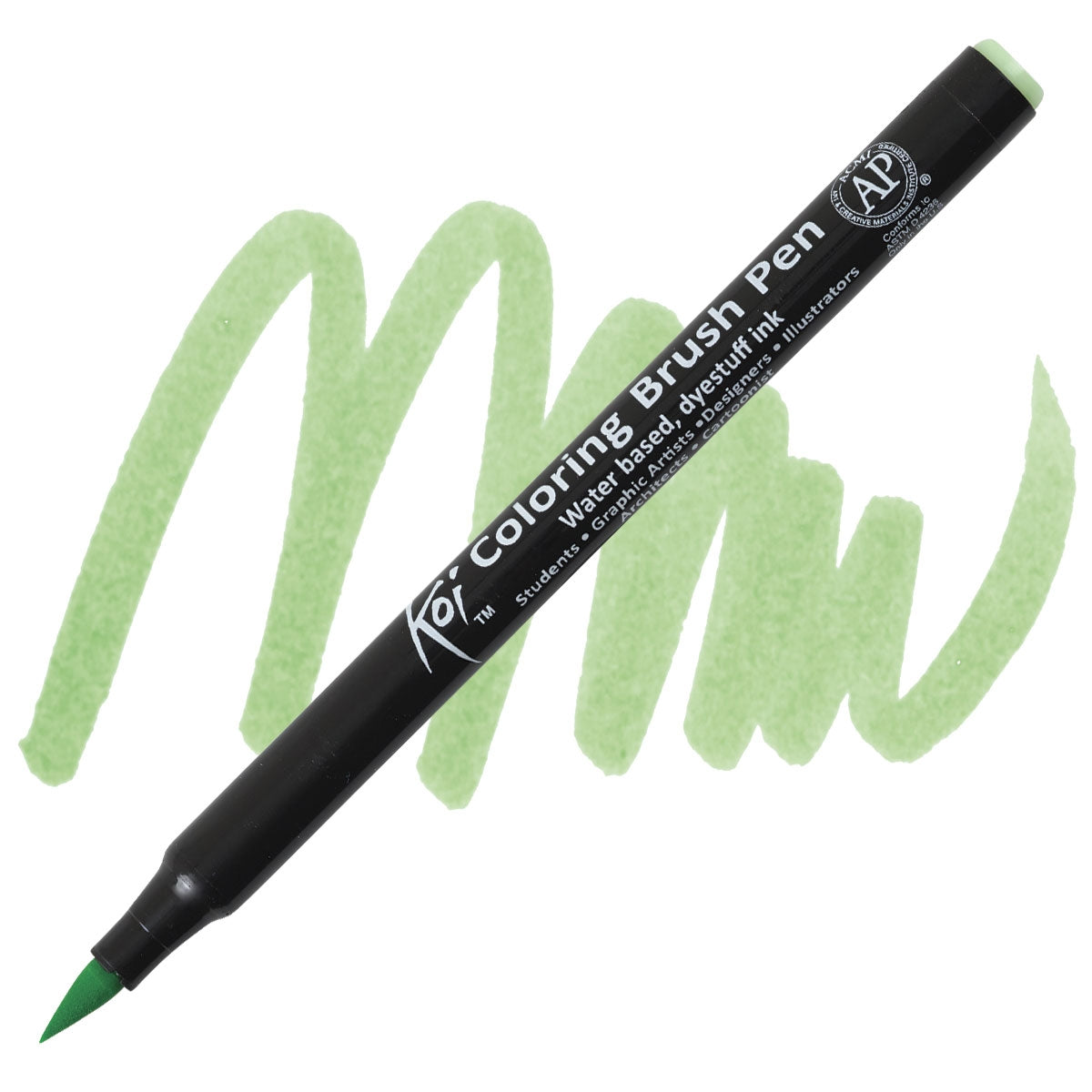 Carioci Sakura Koi Color Brush - Green - din categoria , recomandat pentru desen si activitati creative, calitate premium pentru rezultate excelente