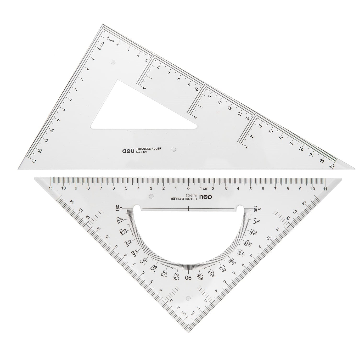 Set 2 echere de 23cm transparente Deli