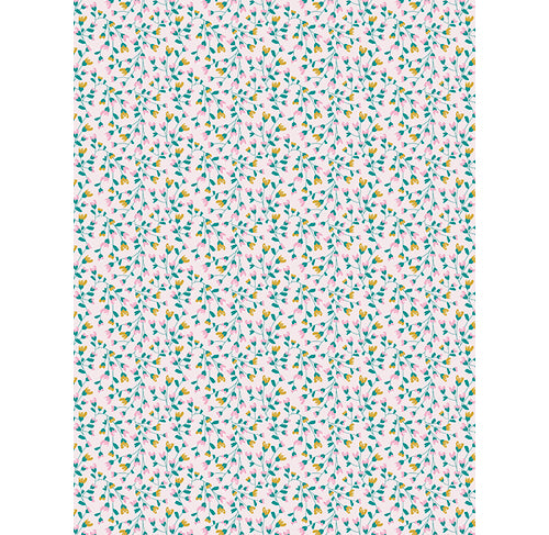 Acuarella - culori acrilice, accesorii papetarie, pensule, carioci si markere etc - Hartie Roz pudra cu flori Decopatch 30X40cm din categoria , perfect pentru birou si organizare eficienta, alegere inspirata pentru papetarie moderna