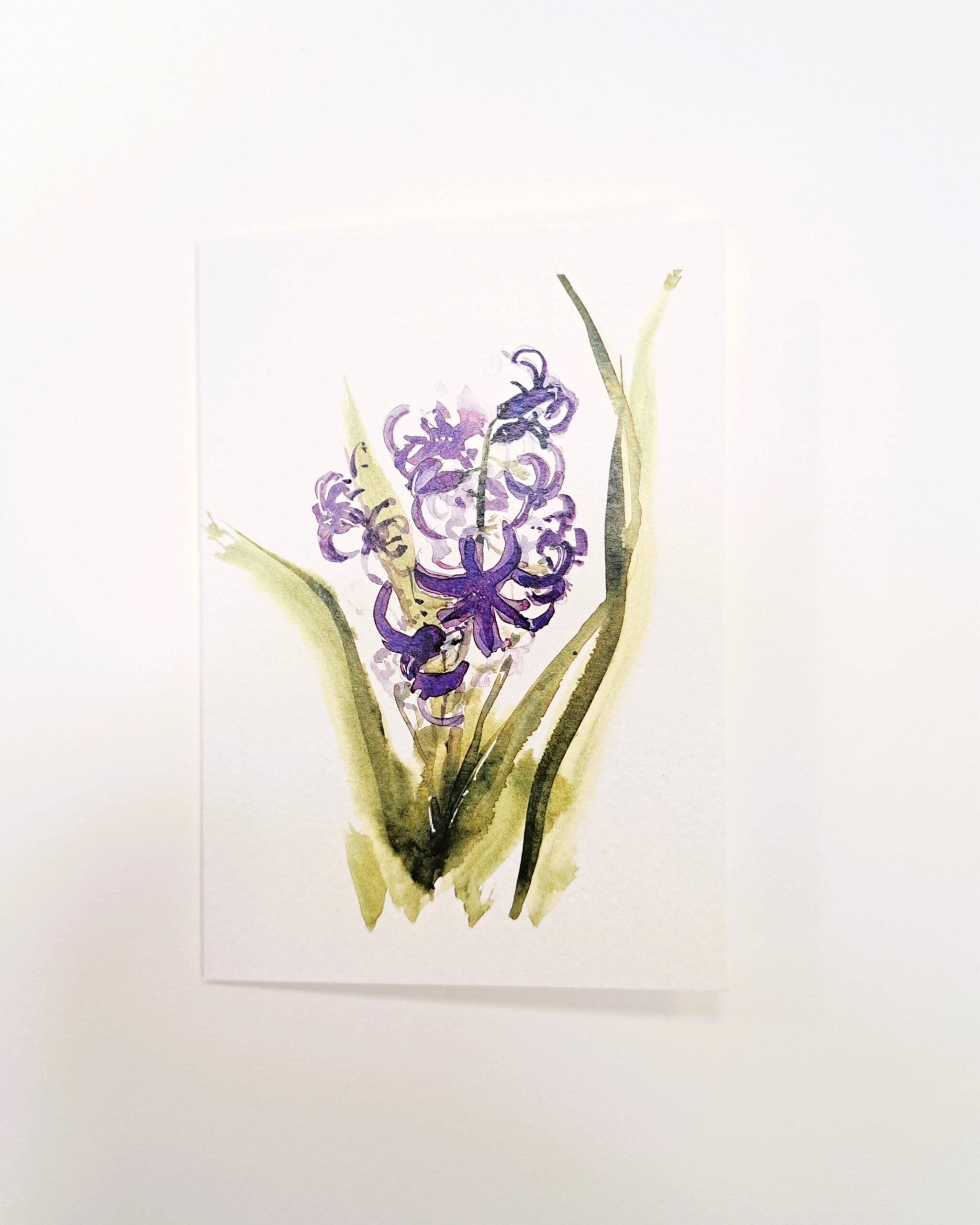 Acuarella - culori acrilice, accesorii papetarie, pensule, carioci si markere etc - Felicitare Zambila din categoria Arts & Entertainment > Party & Celebration > Gift Giving > Greeting & Note Cards > Greeting Cards, recomandat pentru desen si activitati creative, pret avantajos in magazin online