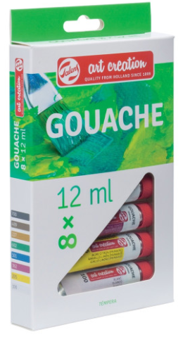 Guache Art Collection Talens 12 x 8ml, set culori profesionale pentru arta si pictura, guase pentru pictori, materiale de arta de calitate, hobby creativ si proiecte artistice, pictura pe panza si hartie, culori intense si rezistente, set complet pentru artisti amatori si profesionisti, tehnici de pictura, proiecte DIY si arta creativa, culori mixabile pentru desen si pictura, accesorii pentru atelier si studio, materiale creative Talens.