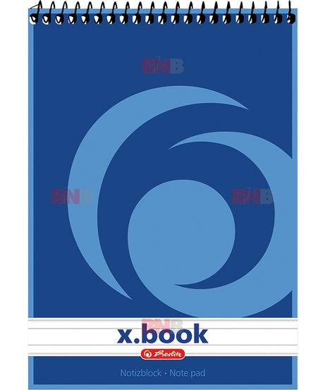 Bloc notes cu spira A6, 50 file, dictando, x.book Herlitz