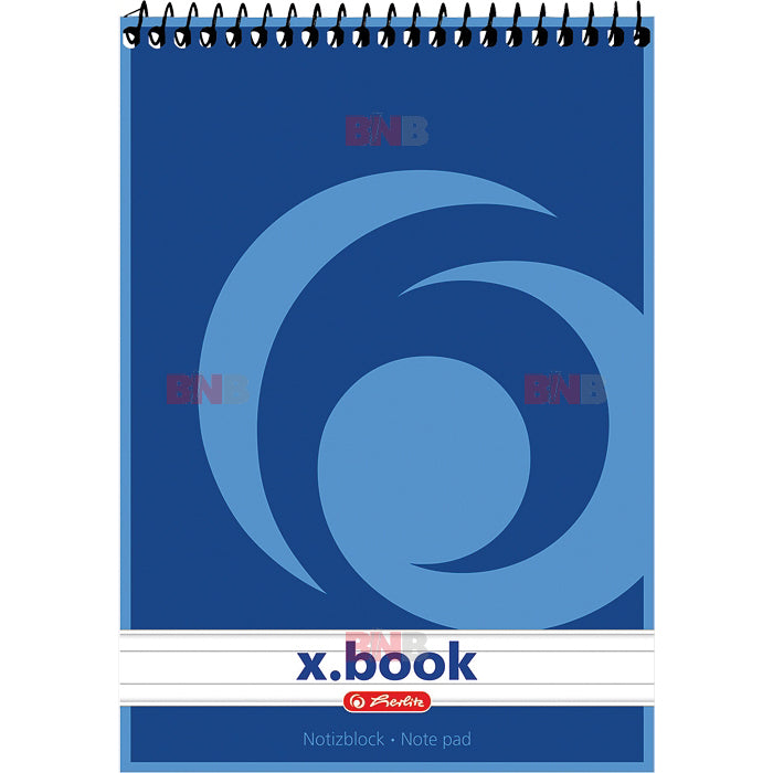 Bloc notes cu spira A6, 50 file, dictando, x.book Herlitz