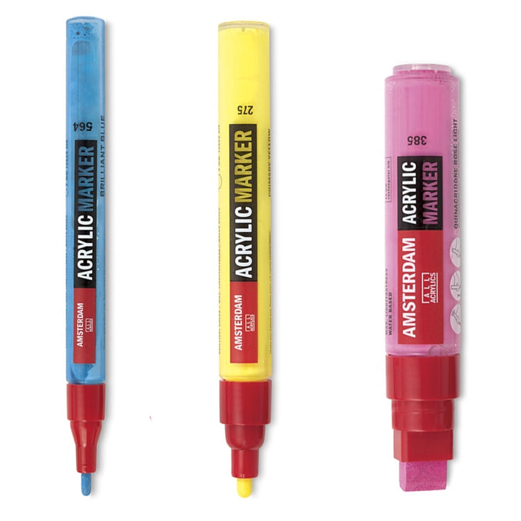 Acuarella - culori acrilice, accesorii papetarie, pensule, carioci si markere etc Marker acrilic Amsterdam - Titanium white 2 mm - Markere acrilice Amsterdam din categoria , recomandat pentru desen si activitati creative, calitate premium pentru rezultate excelente