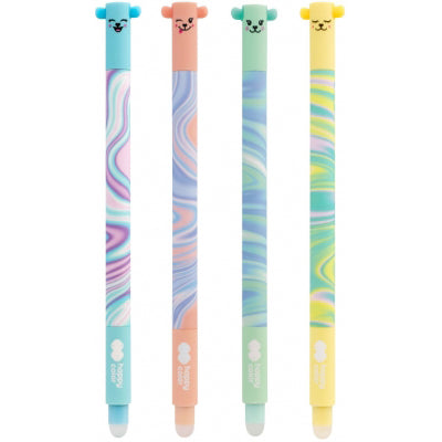 Roller gel cu rescriere, albastru, 0.5 mm, Pastel Twist, div. modele Happy Color