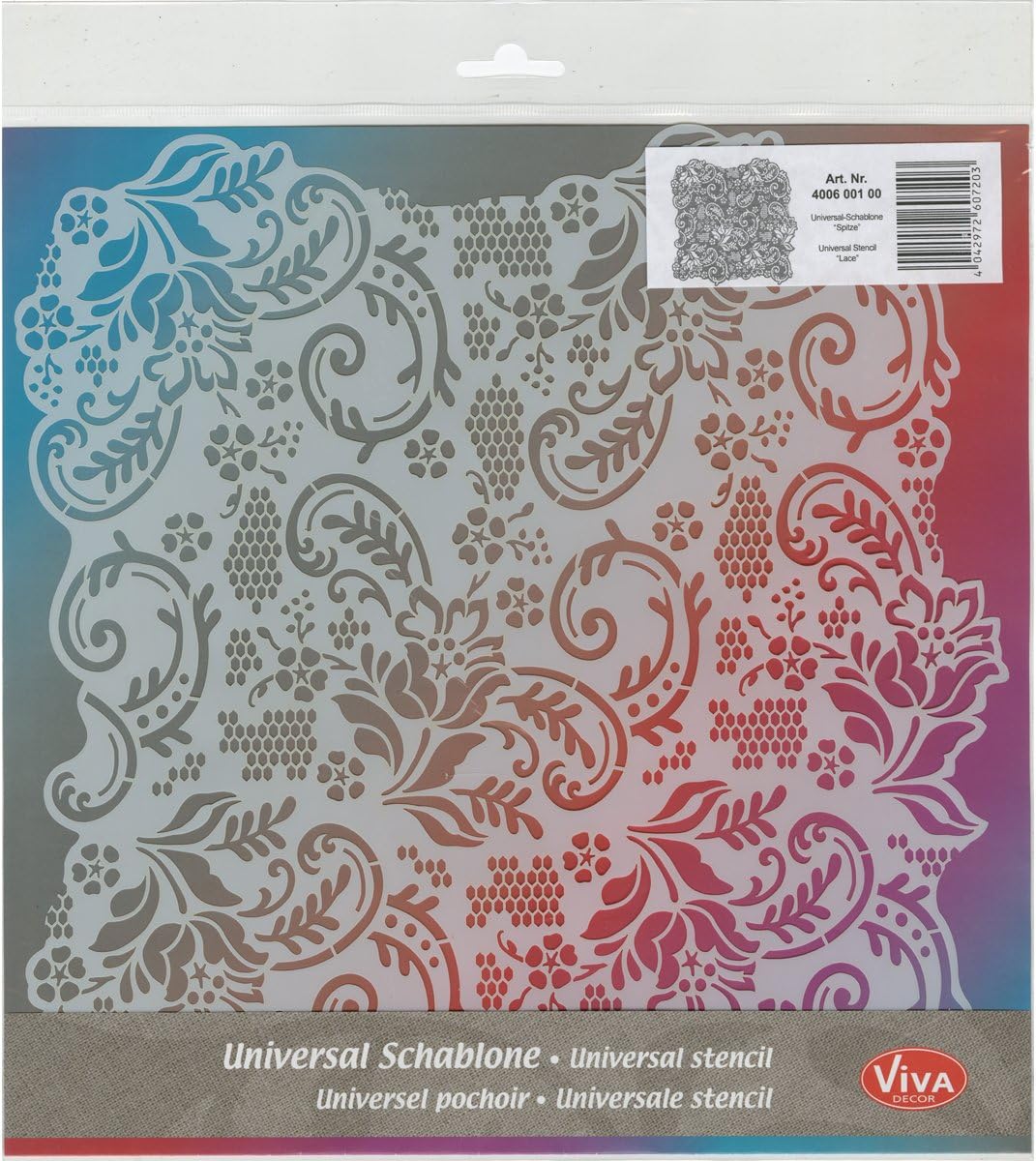 Acuarella - culori acrilice, accesorii papetarie, pensule, carioci si markere etc - SABLON UNIVERSAL 29X29 DANTELA din categoria , ideal pentru scoala si teme zilnice, pret avantajos in magazin online