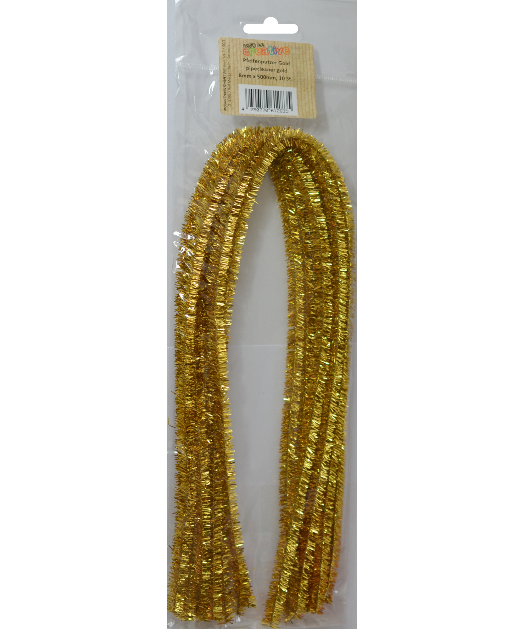 Sarma Chenille Aurie 8 mm x 50 cm set 10 buc