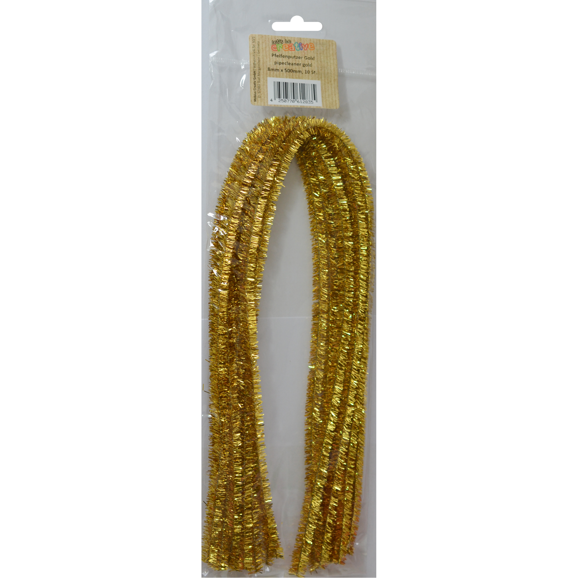 Sarma Chenille Aurie 8 mm x 50 cm set 10 buc
