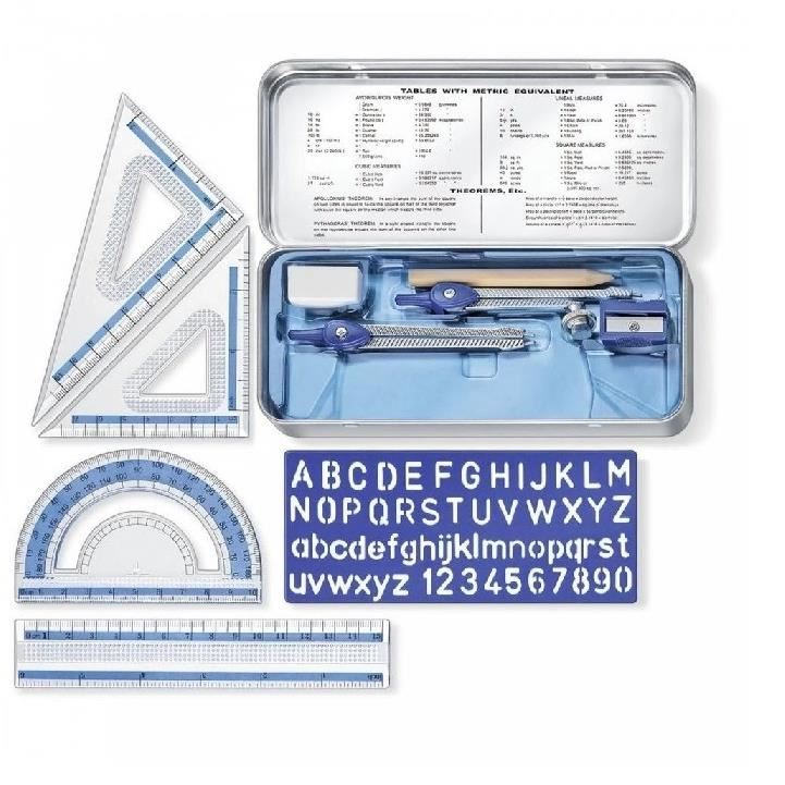 SET INSTRUMENTE GEOMETRICE 10 BUC