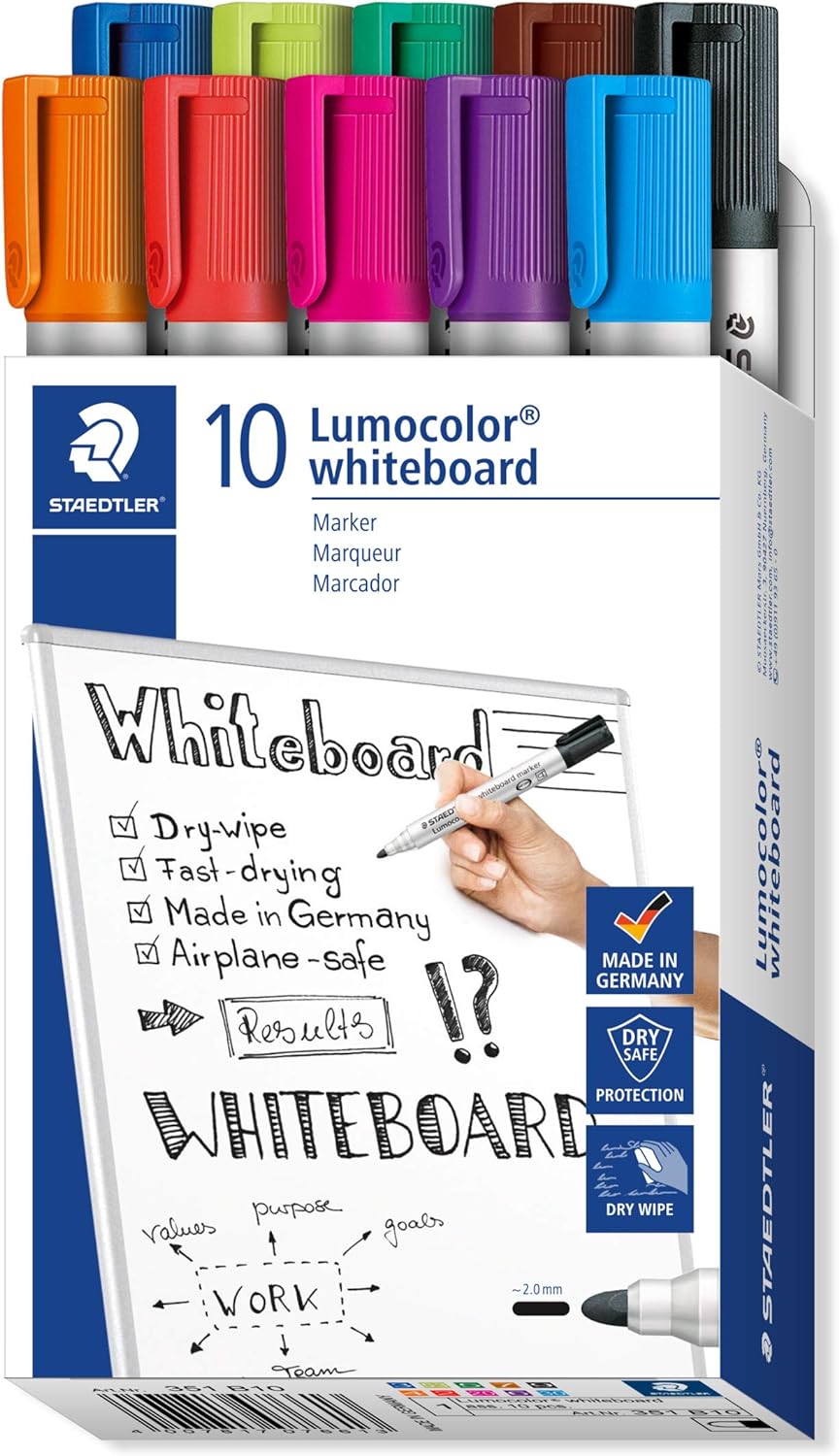 SET MARKER DE TABLA 10 CUL STAEDTLER