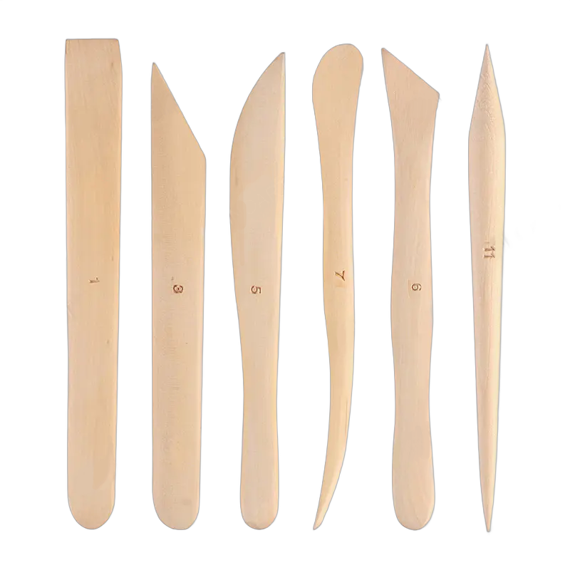 set 6 ebosoare lemn