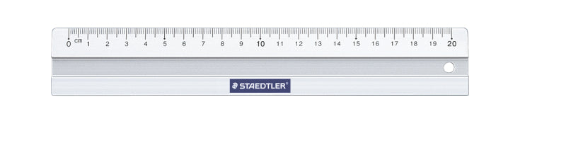 Acuarella - culori acrilice, accesorii papetarie, pensule, carioci si markere etc Rigla metal Staedtler - 20 cm - Rigla metal Staedtler din categoria , excelent pentru proiecte artistice si craft, alegere inspirata pentru papetarie moderna