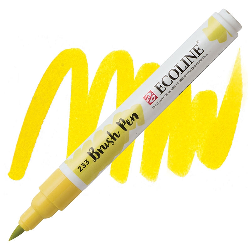 Carioci Ecoline Brush Pen - Light yellow - din categoria , potrivit pentru uz profesional si hobby, disponibil online cu livrare rapida