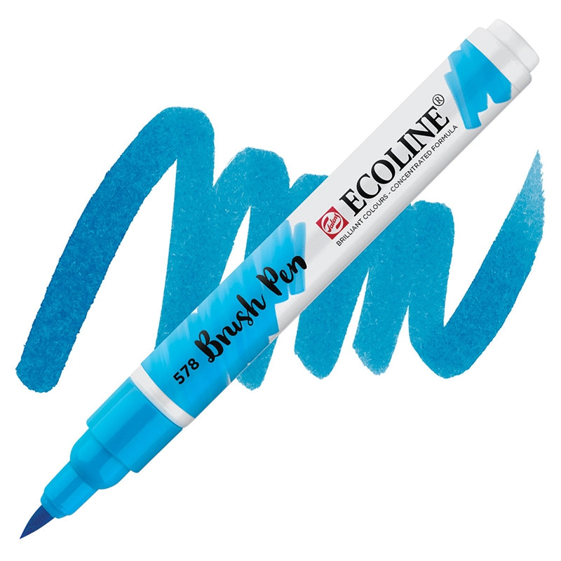 Carioci Ecoline Brush Pen - Sky blue light - din categoria , potrivit pentru uz profesional si hobby, calitate premium pentru rezultate excelente