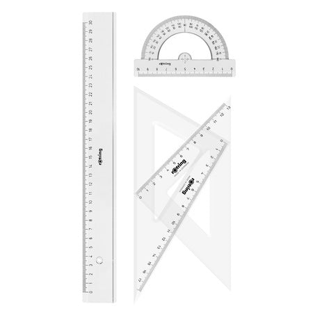 Acuarella - culori acrilice, accesorii papetarie, pensule, carioci si markere etc - Set geometrie 4 piese Rotring din categoria Office Supplies > Office Instruments > Writing & Drawing Instruments, ideal pentru scoala si teme zilnice, calitate premium pentru rezultate excelente