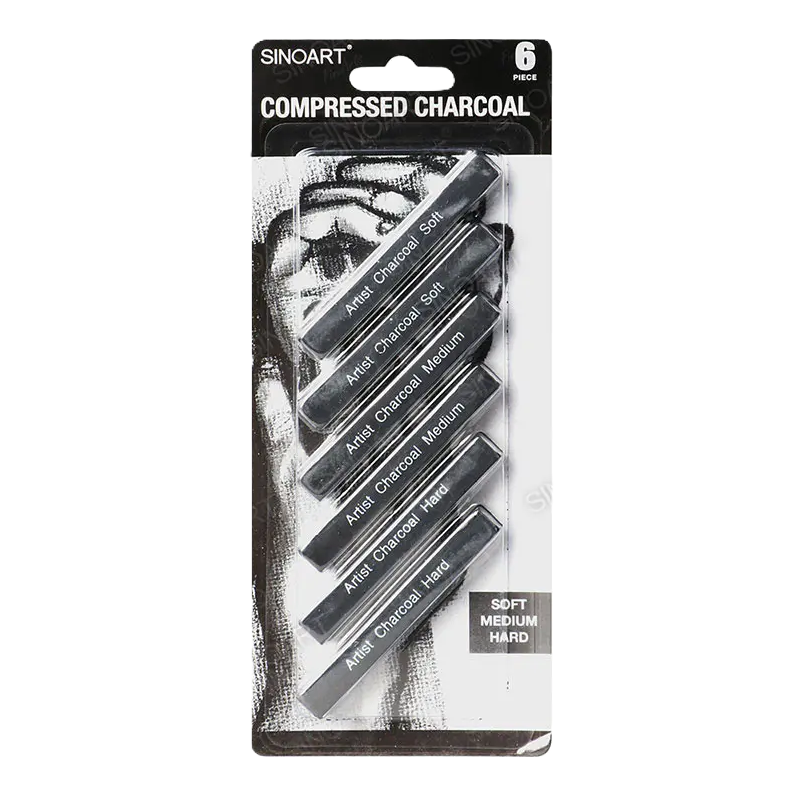 Acuarella - culori acrilice, accesorii papetarie, pensule, carioci si markere etc - Set Cărbune Diverse Tării SinoArt din categoria Office Supplies > Office Instruments > Writing & Drawing Instruments > Art Charcoals > Compressed Charcoals, excelent pentru proiecte artistice si craft, disponibil online cu livrare rapida