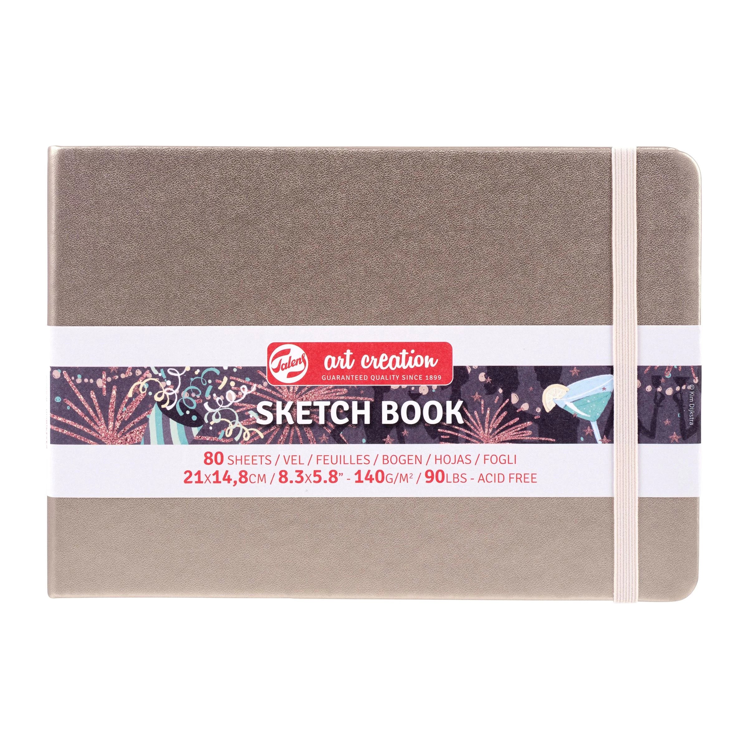 Sketchbook Talens Art Creation Champagne Pink - 15x21 cm - din categoria , ideal pentru scoala si teme zilnice, calitate premium pentru rezultate excelente