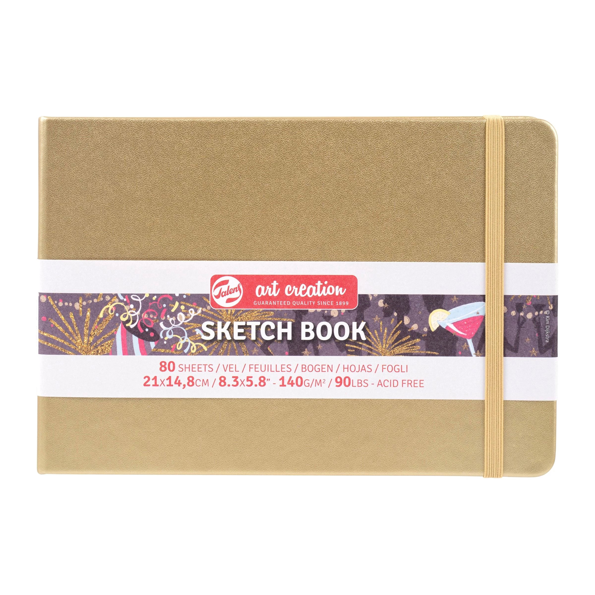 Sketchbook Talens Art Creation Gold - 15x21 cm - din categoria , perfect pentru birou si organizare eficienta, alegere inspirata pentru papetarie moderna