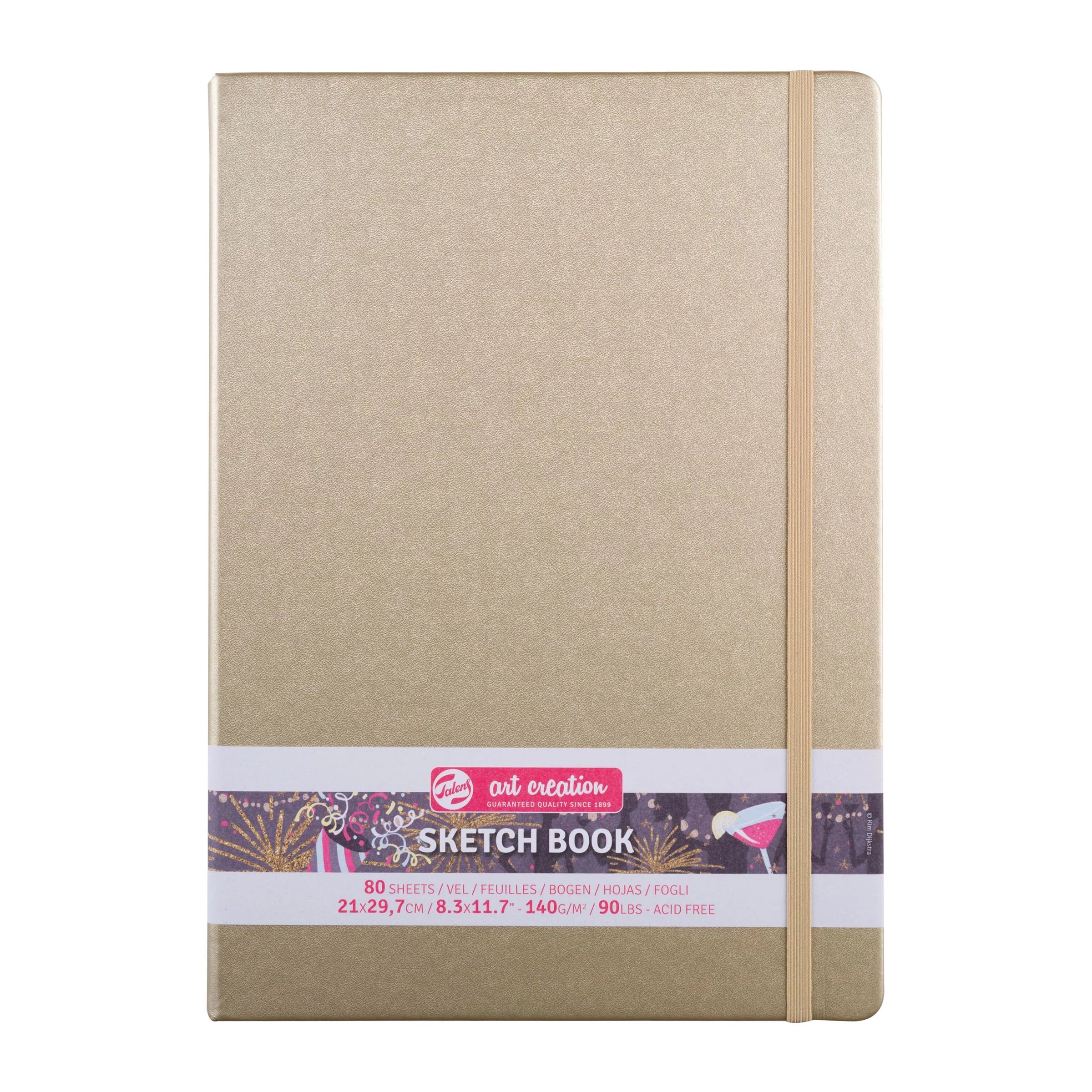 Sketchbook Talens Art Creation Gold - 21x30 cm - din categoria , recomandat pentru desen si activitati creative, alegere inspirata pentru papetarie moderna
