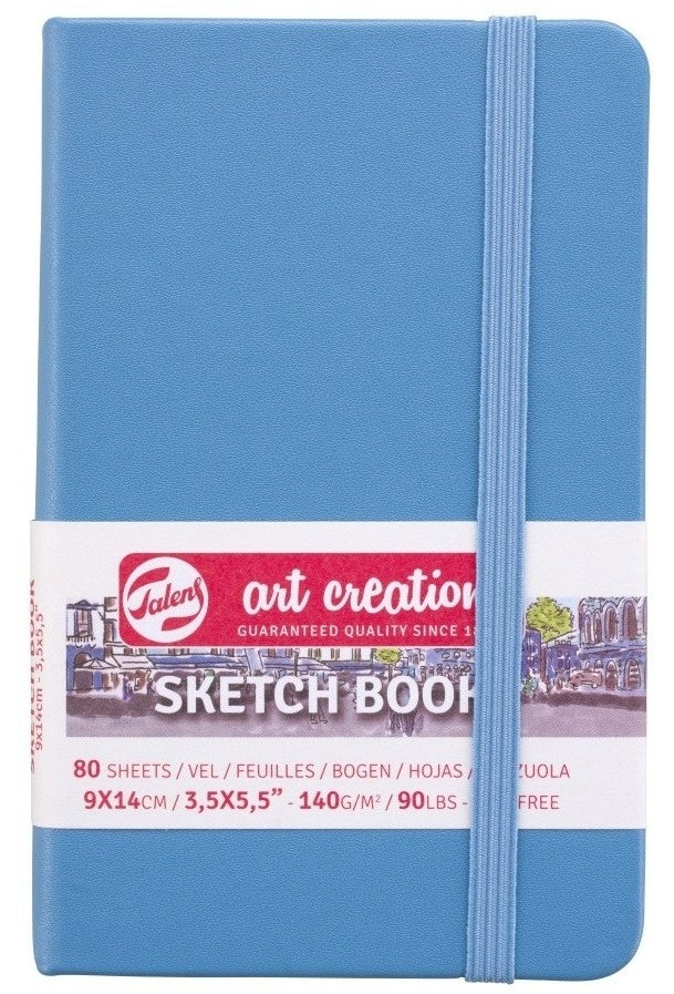 Acuarella - culori acrilice, accesorii papetarie, pensule, carioci si markere etc Sketchbook Talens Art Creation Light Blue - 9x14 cm - Sketchbook Art Creation Light Blue din categoria Arts & Entertainment > Hobbies & Creative Arts > Arts & Crafts > Art & Crafting Materials > Art & Craft Paper > Drawing & Painting Paper, potrivit pentru uz profesional si hobby, disponibil online cu livrare rapida