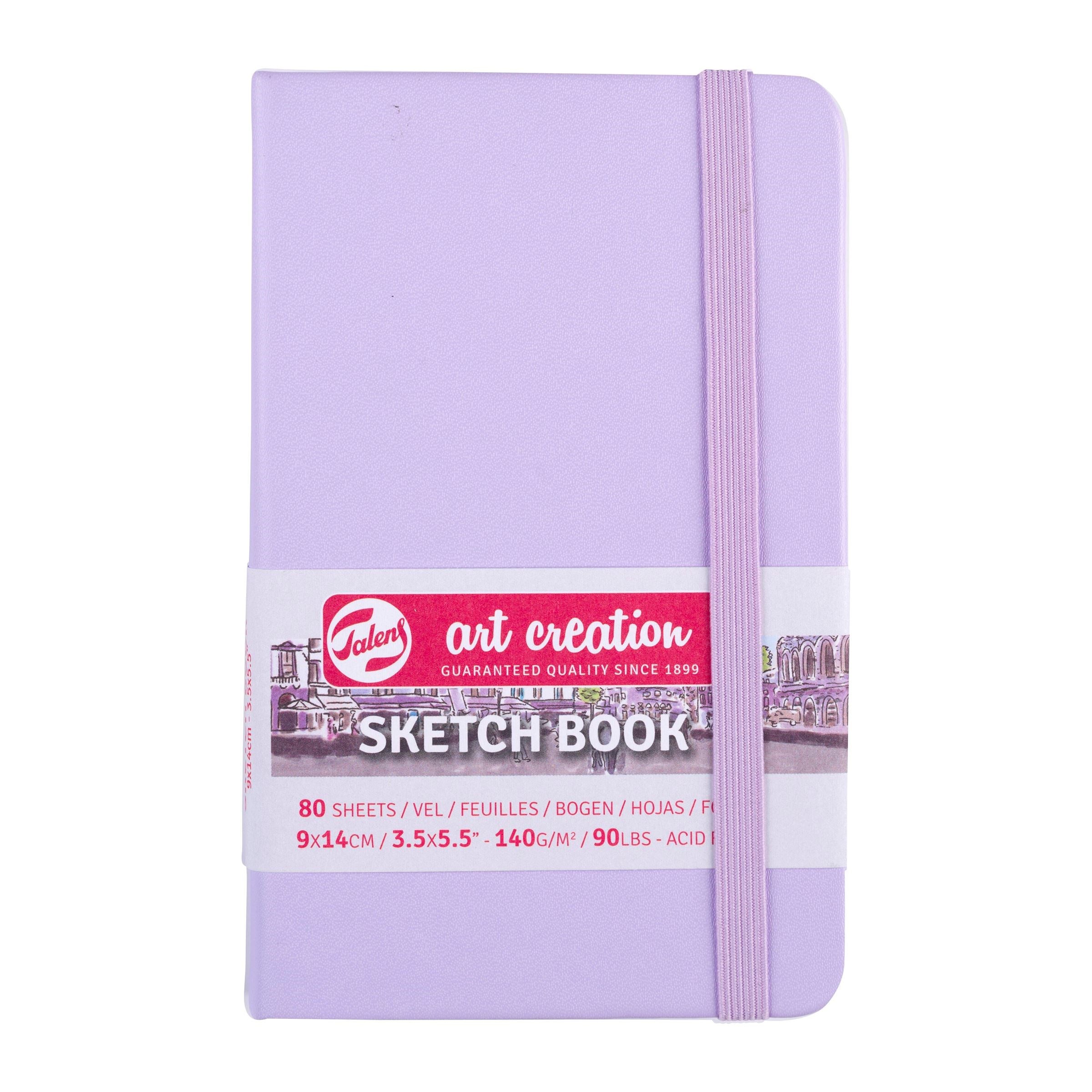 Acuarella - culori acrilice, accesorii papetarie, pensule, carioci si markere etc Sketchbook Talens Art Creation Pastel Violet - 9x14 cm - Sketchbook Art Creation Pastel Violet din categoria Arts & Entertainment > Hobbies & Creative Arts > Arts & Crafts > Art & Crafting Materials > Art & Craft Paper > Drawing & Painting Paper, ideal pentru scoala si teme zilnice, disponibil online cu livrare rapida