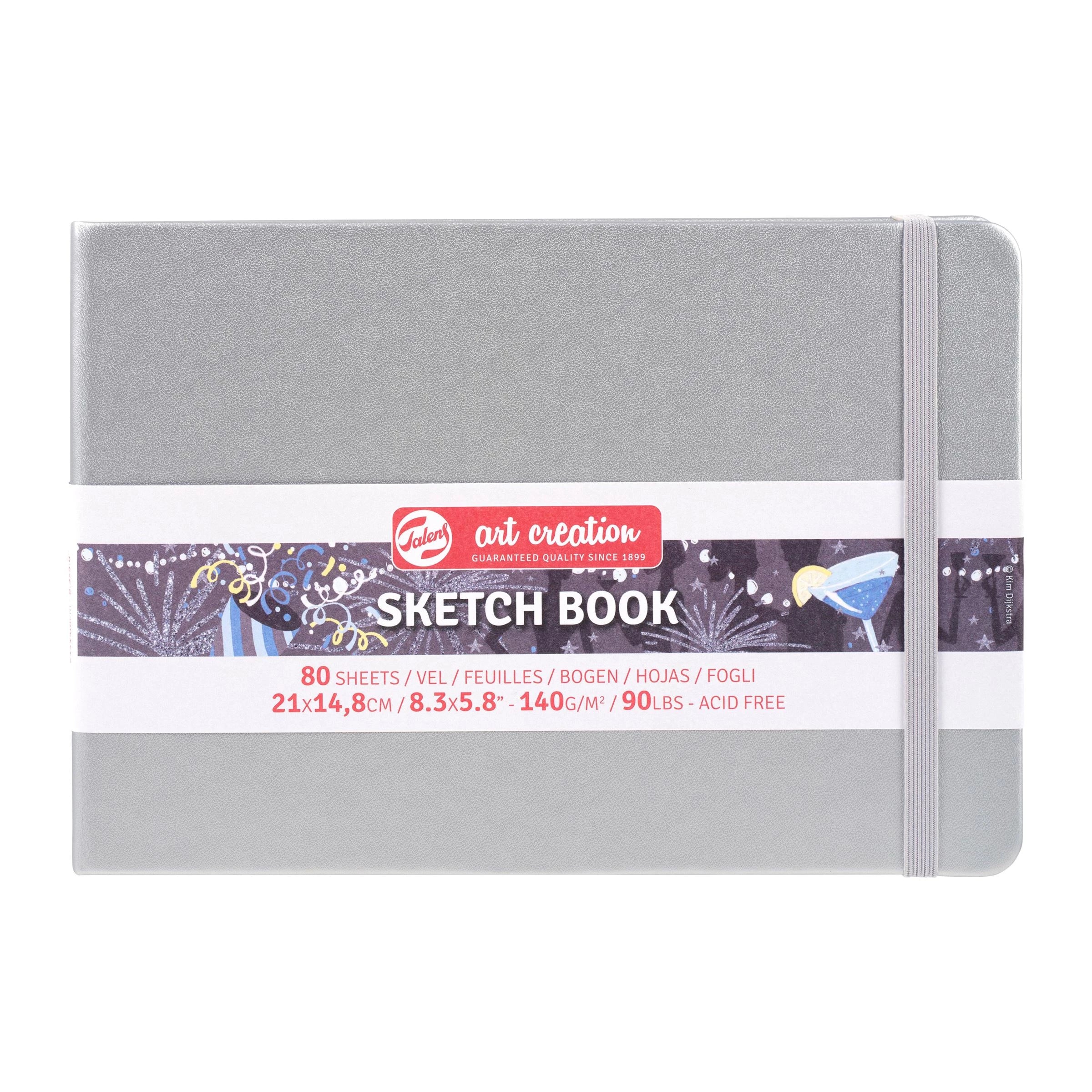 Sketchbook Talens Art Creation Silver - 15x21 cm - din categoria , excelent pentru proiecte artistice si craft, pret avantajos in magazin online