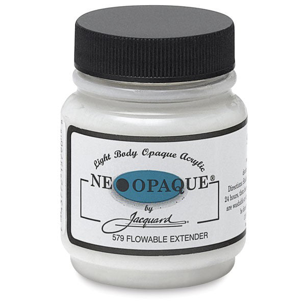 Vopsea textilă Jacquard Neopaque (67ml). Vopsea foarte opacă pe bază de apă, ideală pentru aplicare pe țesături închise la culoare (bumbac, denim, piele). Aderă excelent, este permanentă și flexibilă după fixare termică.