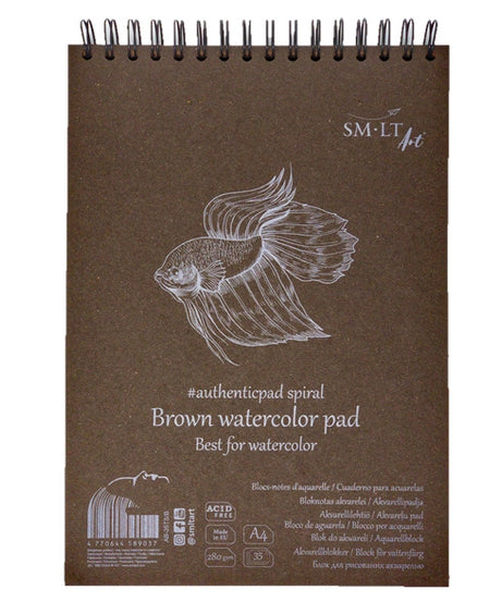 Bloc acuarela Authentic Pad Brown