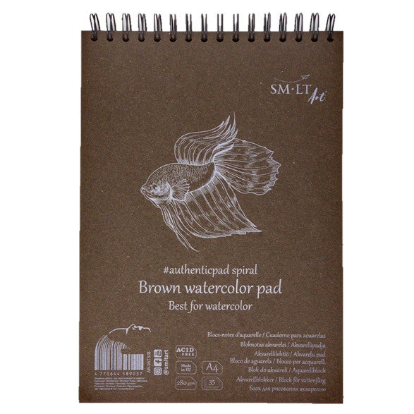 Bloc acuarela Authentic Pad Brown