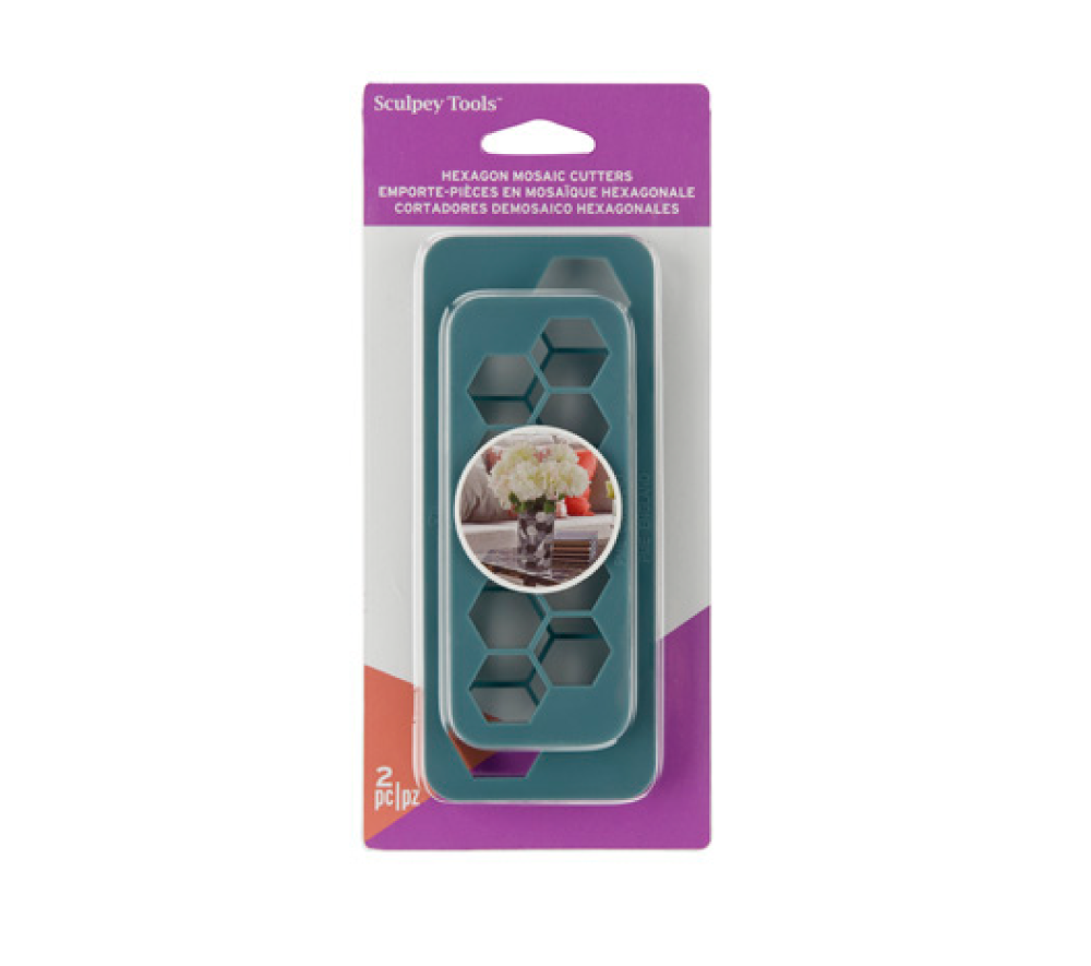Acuarella - culori acrilice, accesorii papetarie, pensule, carioci si markere etc - Set 2 cuttere Hexagon Sculpey din categoria Arts & Entertainment > Hobbies & Creative Arts > Arts & Crafts > Art & Crafting Tools > Craft Cutting & Embossing Tools > Craft Cutters & Embossers, potrivit pentru uz profesional si hobby, pret avantajos in magazin online
