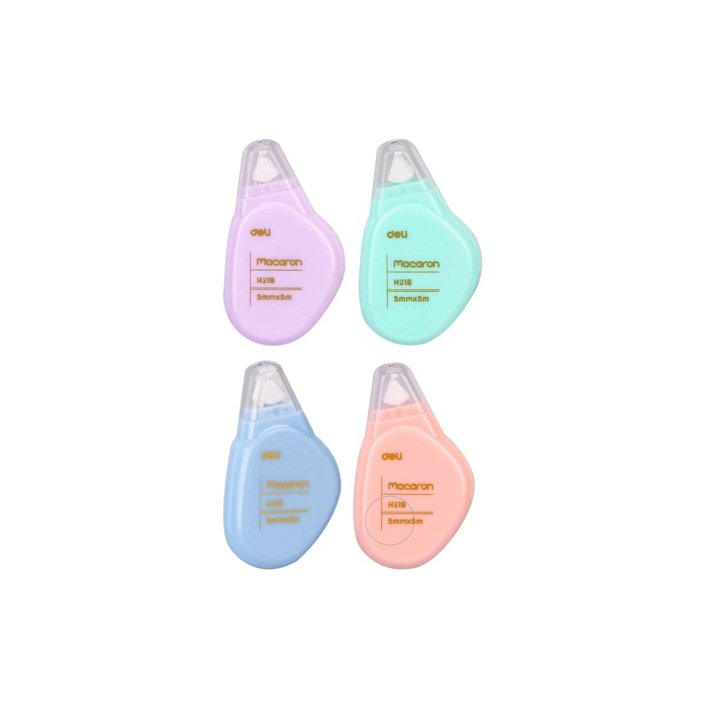 Bandă corectoare Macaron – corector tip bandă colorat, ideal pentru școală, birou și uz zilnic. Bandă corectoare precisă, curată și ușor de folosit, perfectă pentru documente, caiete și notițe. Corector Macaron compact, în culori pastel, pentru papetărie creativă și accesorii de birou.