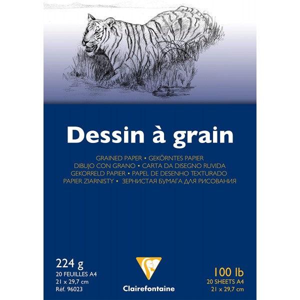 Acuarella - culori acrilice, accesorii papetarie, pensule, carioci si markere etc Bloc desen Dessin a grain 224g Clairefontaine - A4 - Bloc desen Dessin a grain 224g Clairefontaine - hartie granulata din categoria Arts & Entertainment > Hobbies & Creative Arts > Arts & Crafts > Art & Crafting Materials > Art & Craft Paper > Drawing & Painting Paper, ideal pentru scoala si teme zilnice, pret avantajos in magazin online
