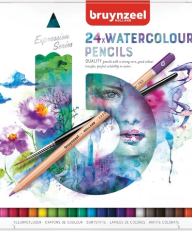 Seturi creioane colorate Bruynzeel Expression Aquarel