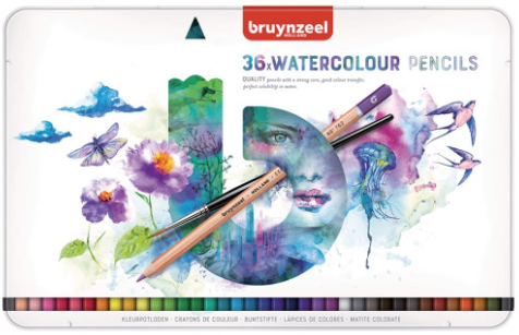Seturi creioane colorate Bruynzeel Expression Aquarel