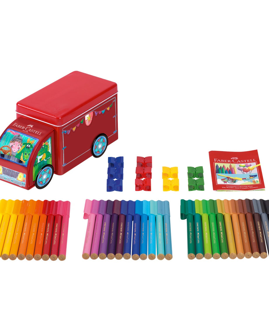 Carioci set 33 culori camion connector Faber-Castell
