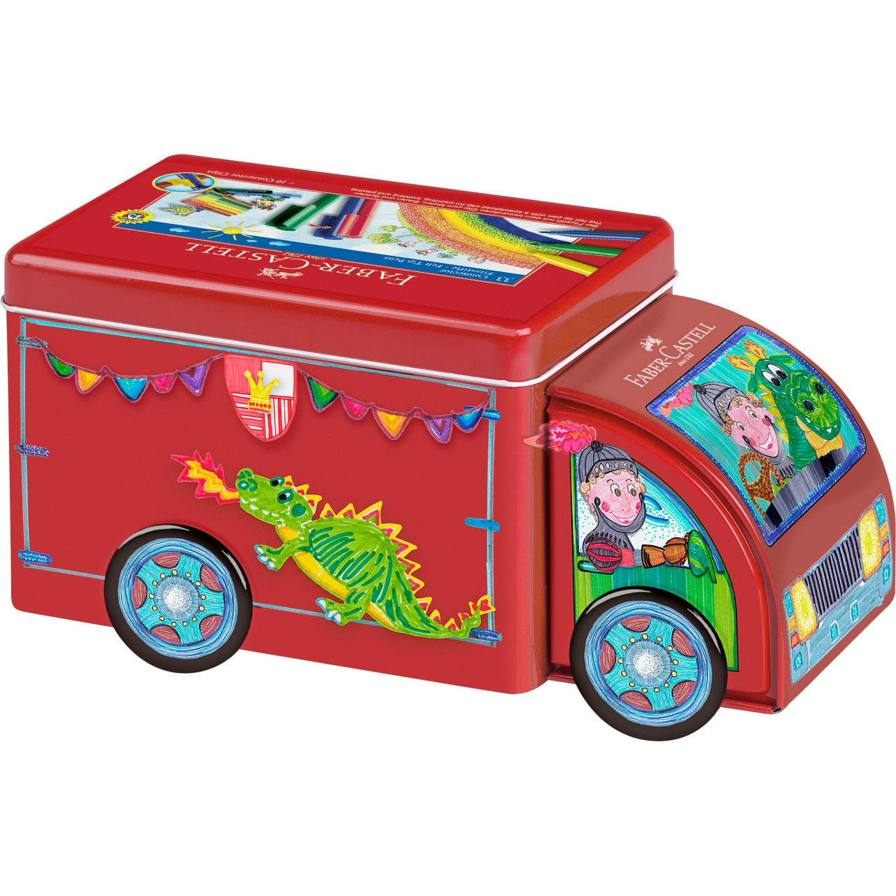 Carioci set 33 culori camion connector Faber-Castell