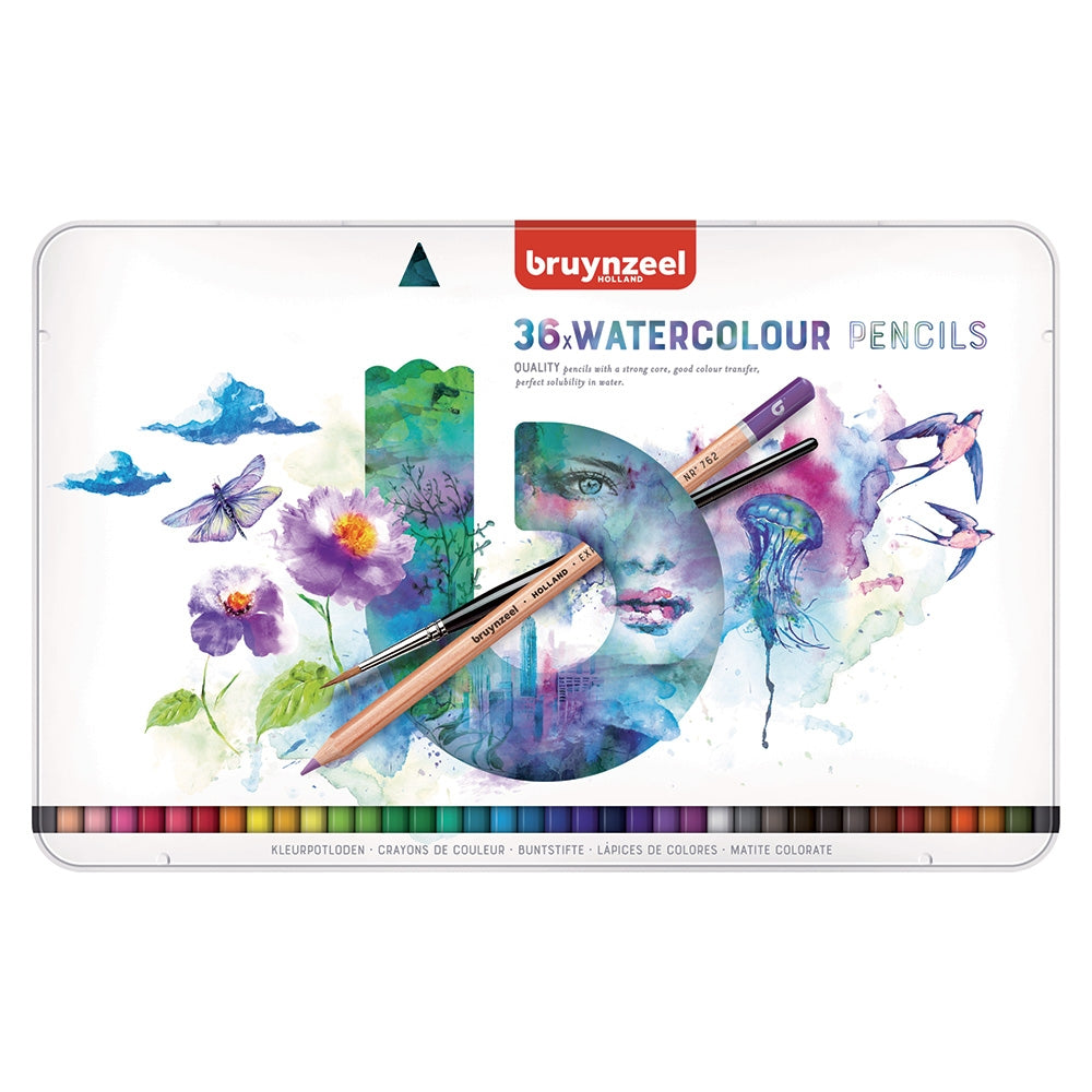 Acuarella - culori acrilice, accesorii papetarie, pensule, carioci si markere etc Seturi creioane colorate Bruynzeel Expression Aquarel 12 - Seturi creioane acuarelabile Bruynzeel Expression Aquarel din categoria Arts & Entertainment > Hobbies & Creative Arts > Arts & Crafts > Art & Craft Kits > Drawing & Painting Kits, ideal pentru scoala si teme zilnice, alegere inspirata pentru papetarie moderna