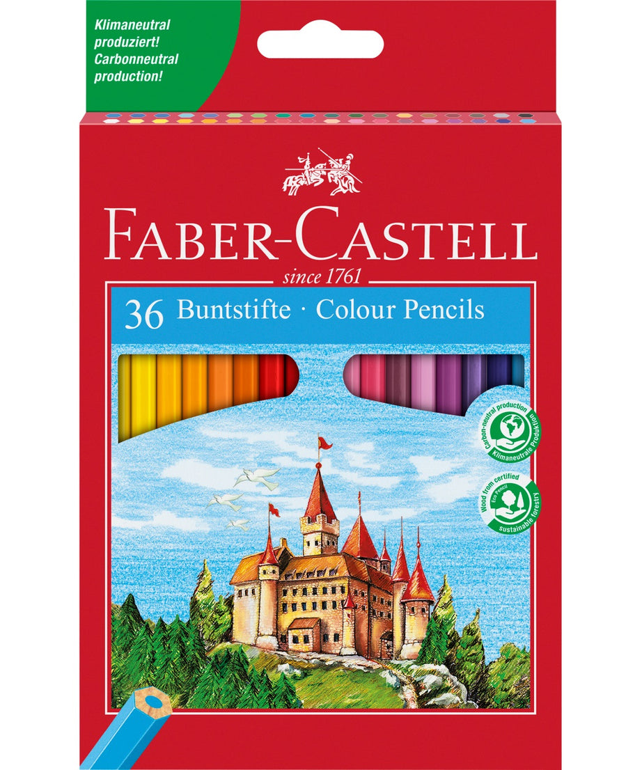 Creioane colorate set 36 culori Faber-Castell
