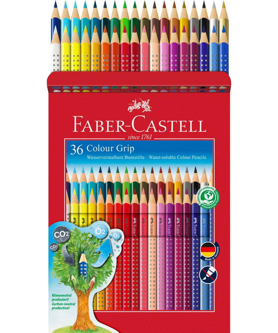Creioane colorate set 36 culori grip 2001 Faber-Castell