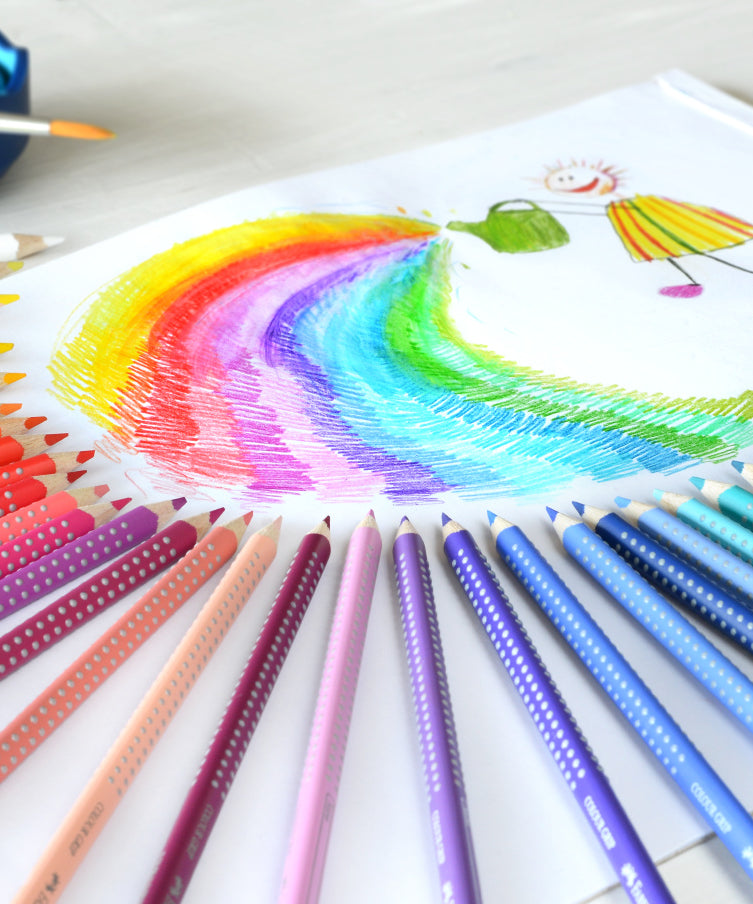 Creioane colorate set 36 culori grip 2001 Faber-Castell