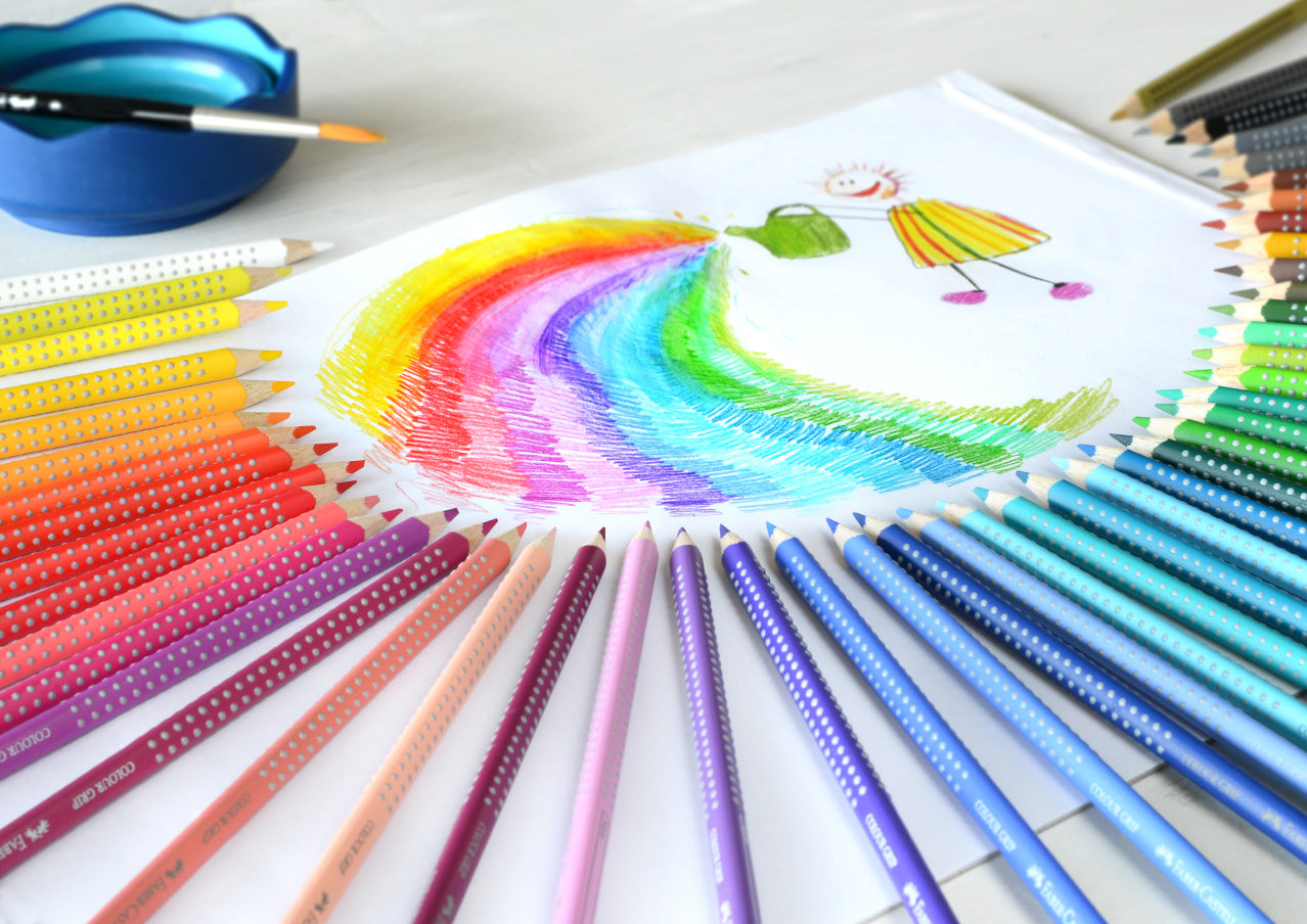 Creioane colorate set 36 culori grip 2001 Faber-Castell