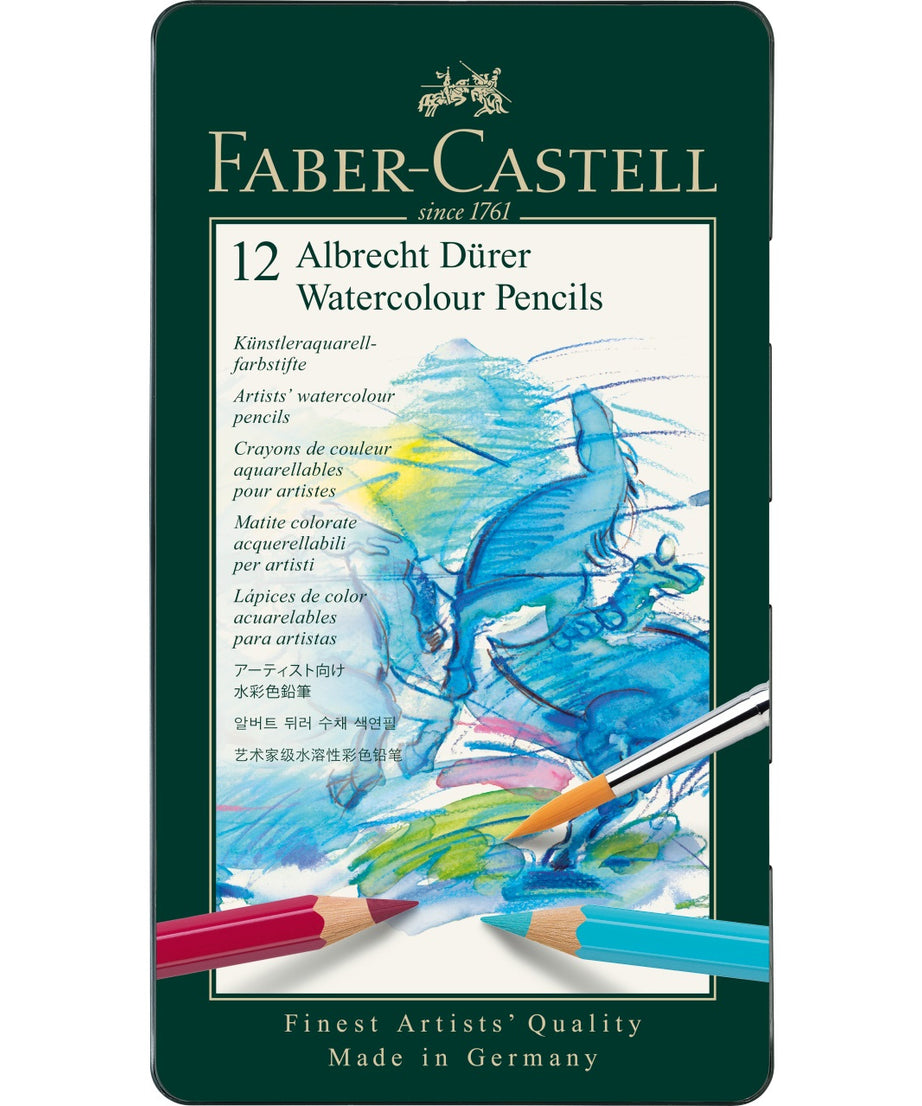 Creioane colorate acuarelabile set 12 culori A. Dürer Faber-Castell