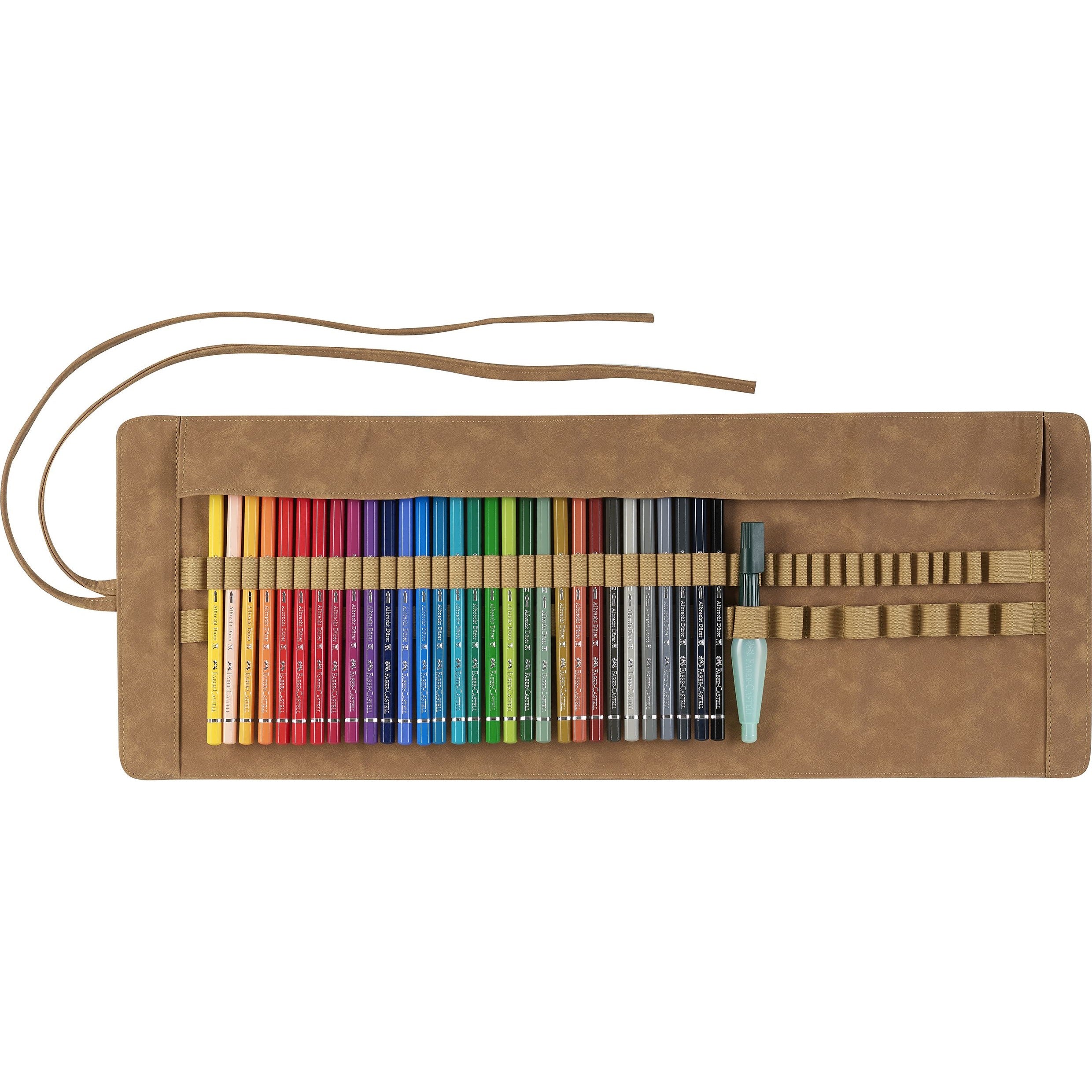 Creioane colorate acuarelabile rollup set 30 culori A. Dürer Faber-Castell